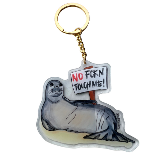 No Touch me Keychain