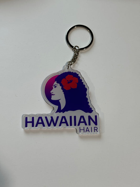 Hawaiian hair keychain