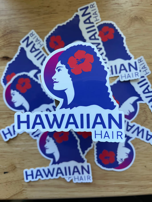 Hawaiian Hair sticker