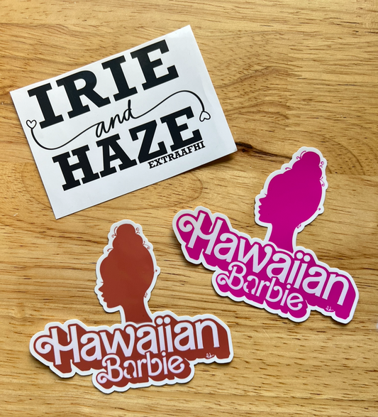 Hawaiian Barbie sticker