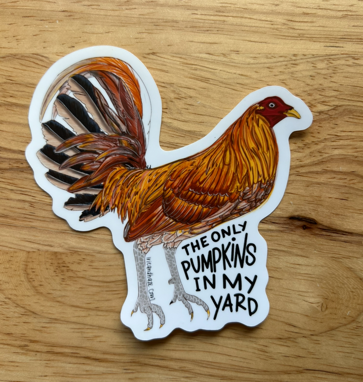 Pumpkin cock sticker
