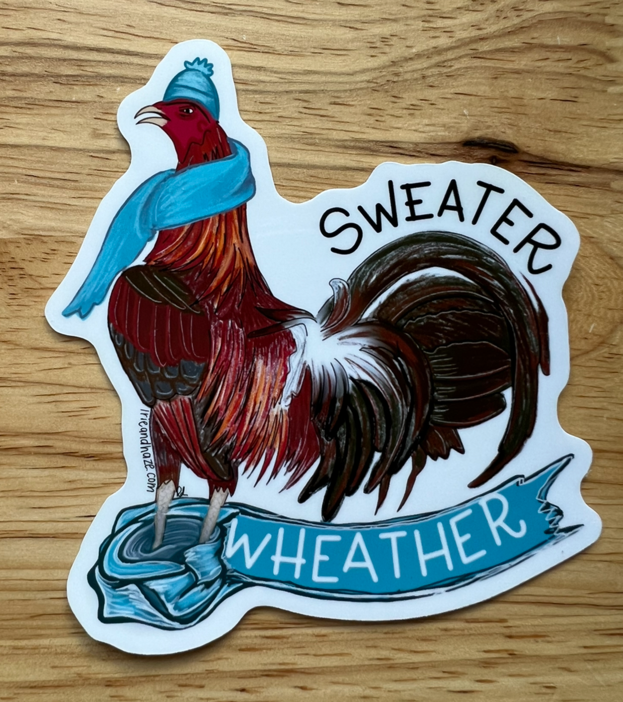 Sweater weather cock sticker