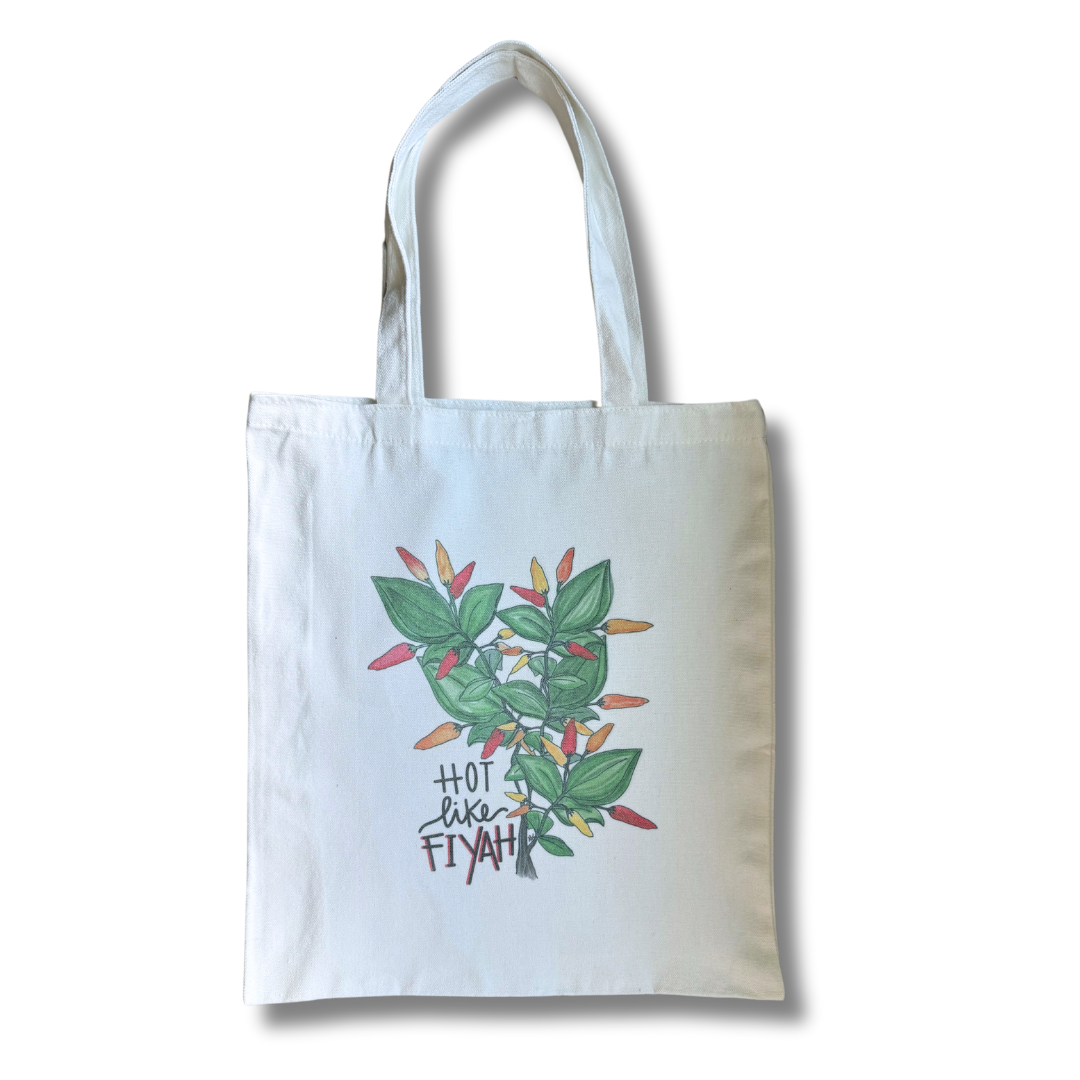 Hot like Fiyah canvas tote