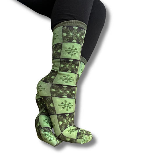 Liko Lehua, Green  compression Socks