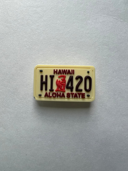 Vintage lic. Plate jibbitz