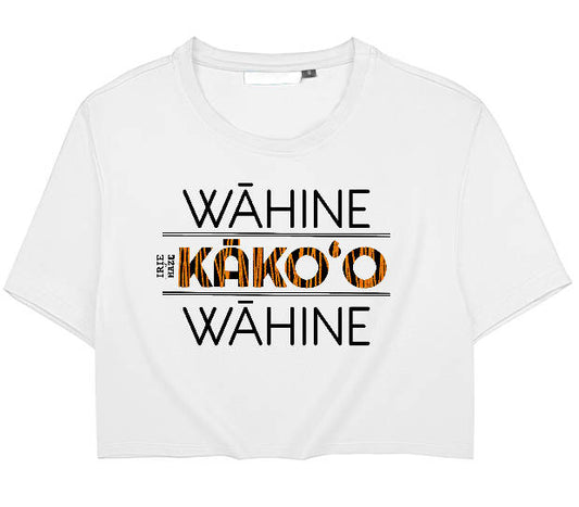 Crop top kāko`o shirt (WHITE)