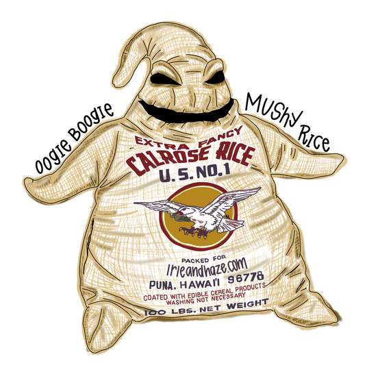 Oogie Boogie Mushy Rice sticker