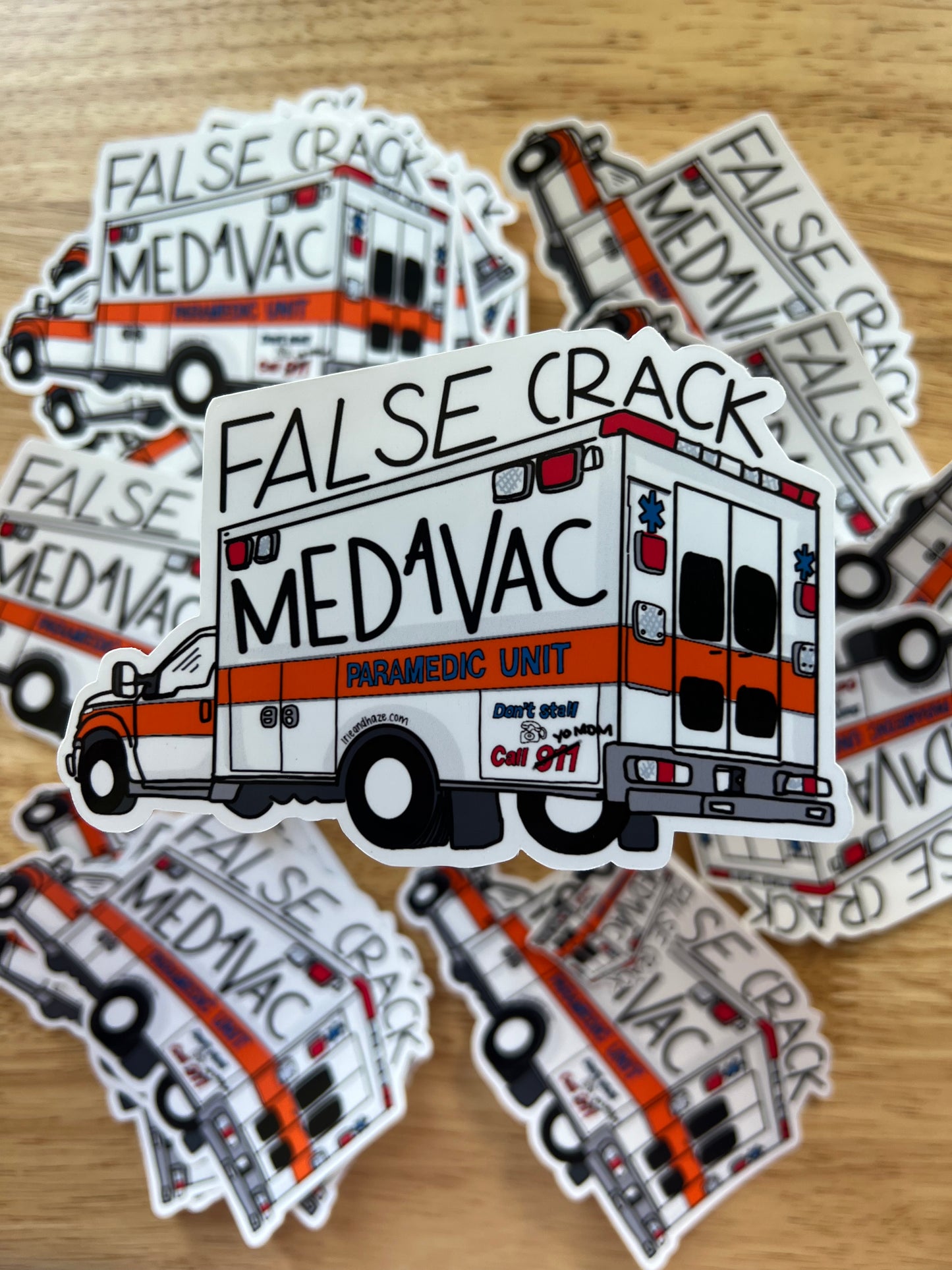 False crack sticker