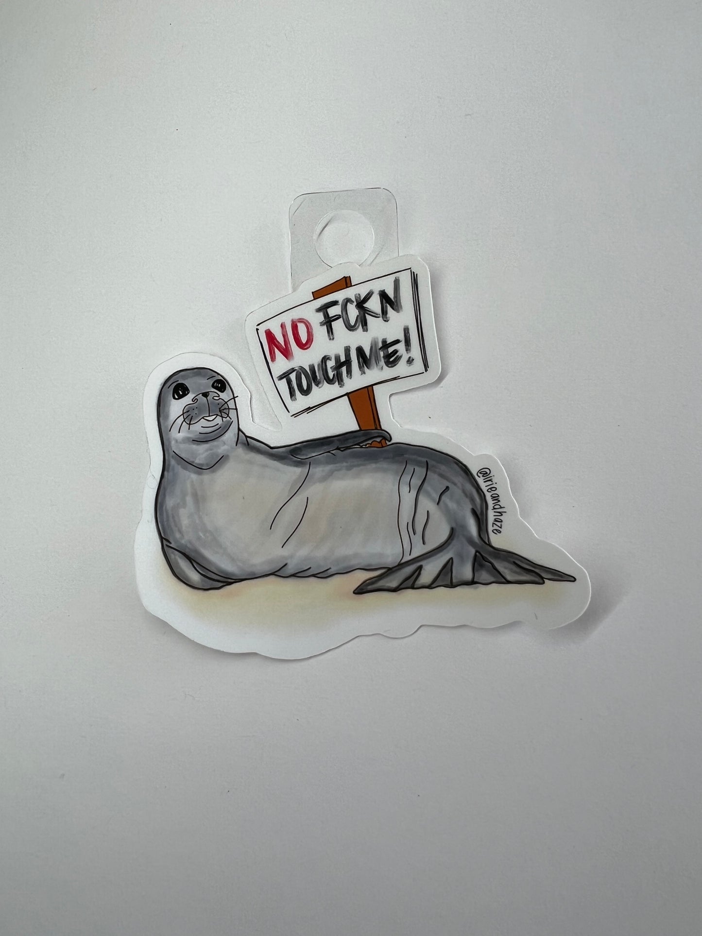 Hawaiian monk seal sticker