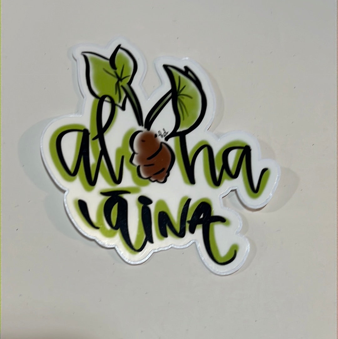 Aloha `āina sticker
