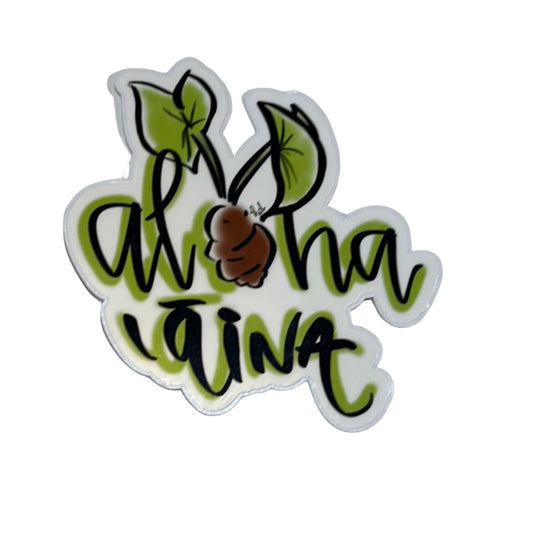 Aloha `āina sticker