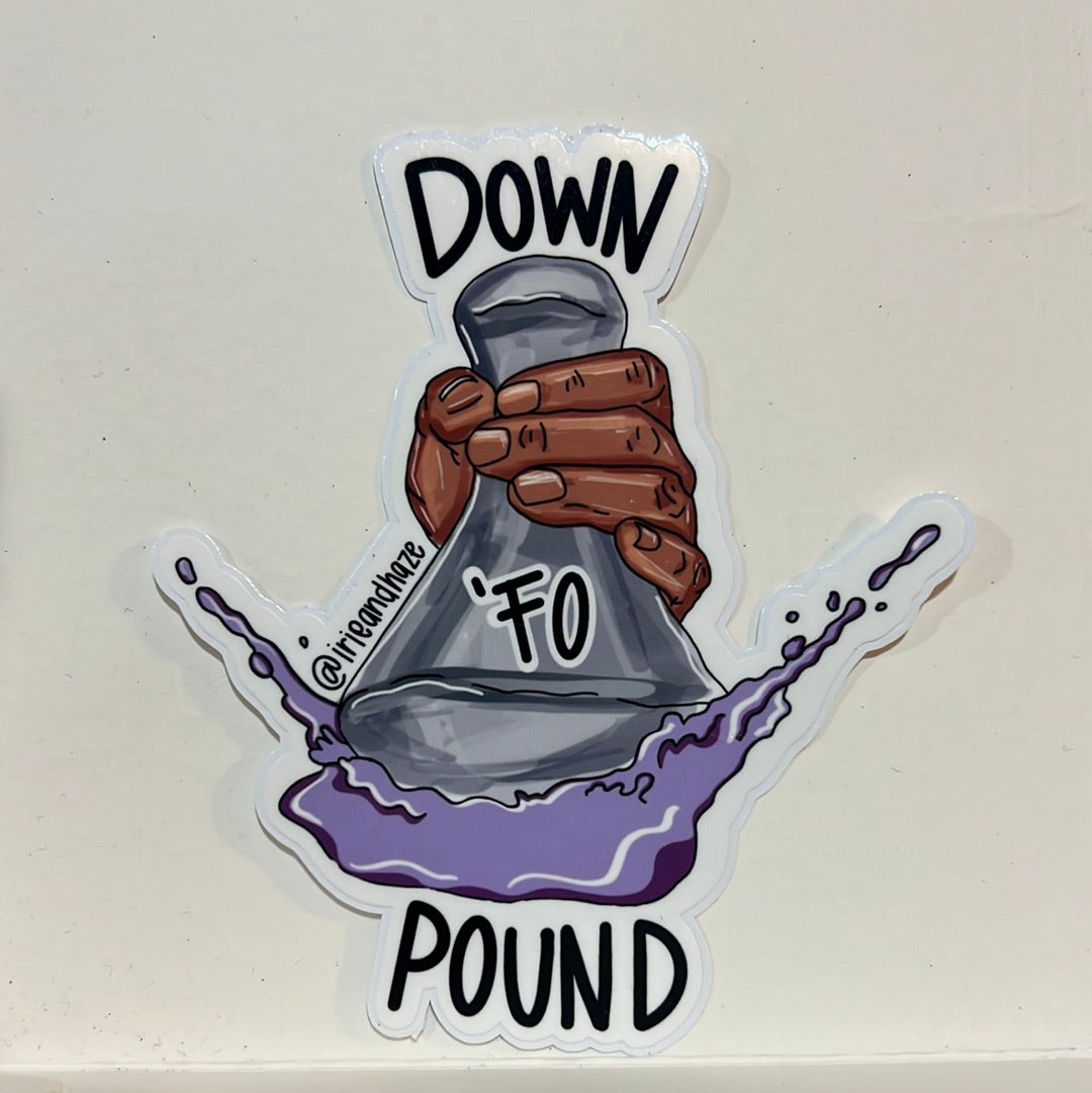 DownʻFOpound Sticker